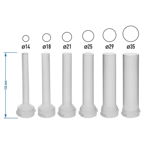 Ανταλλακτικά χωνιά για κάθετο γεμιστικό λουκάνικων Browin χωρητικότητας 5 kg, 6 τεμ. - 4