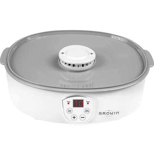 Αποξηραντήρας για μανιτάρια, φρούτα, λαχανικά και βότανα με ρύθμιση θερμοκρασίας, 240W, διαφανής - 5