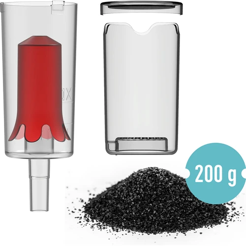 Απορροφητής οσμών ζύμωσης + αθόρυβο υδρόκλειστρο + ενεργός άνθρακας καρύδας 200 g - 2