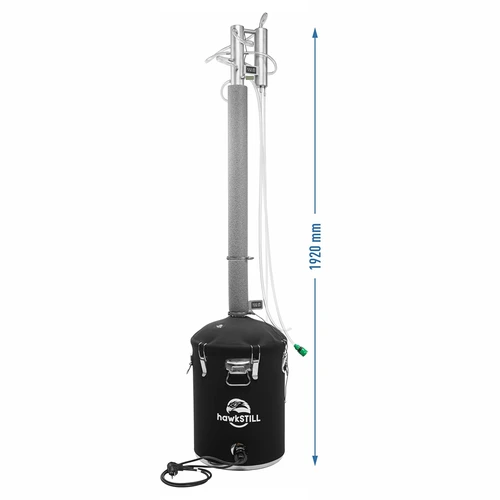 Αποστακτήρας HawkStill „Ψυχρά Δάχτυλα” 60 L - γυαλοβολημένη στήλη φ 60,3 mm και μόνωση δεξαμενής - 17