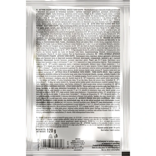 Αποστακτικές ζύμες Turbo Grappa 7-10 ημέρες - 3