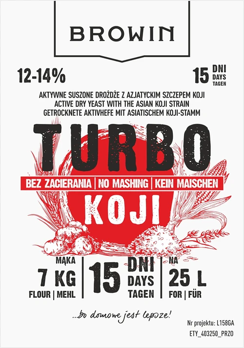 Αποστακτικές ζύμες Turbo Koji, 50 g (χωρίς σακχαροποίηση!) - 5