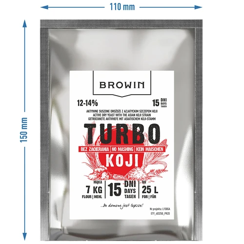 Αποστακτικές ζύμες Turbo Koji, 50 g (χωρίς σακχαροποίηση!) - 7