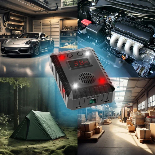 Απωθητικό για κουνάβια και τρωκτικά για αυτοκίνητα και χώρους (υπερήχοι + LED) - 14