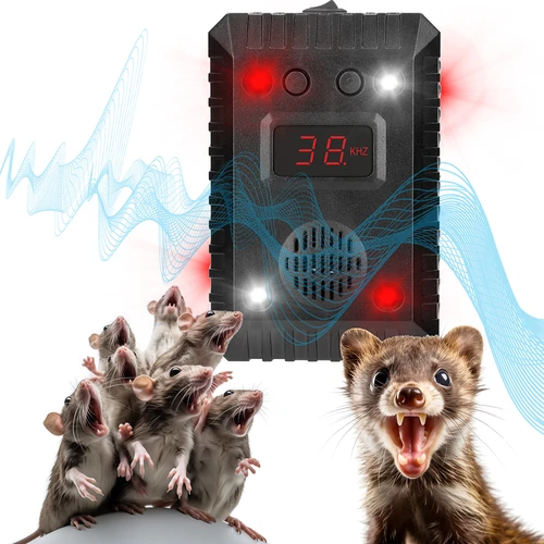 Απωθητικό για κουνάβια και τρωκτικά για αυτοκίνητα και χώρους (υπερήχοι + LED) - 16