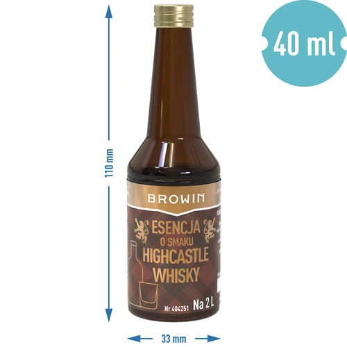 Αρωματική ουσία με γεύση Highcastle Whisky για 2 L - 40ml - 7