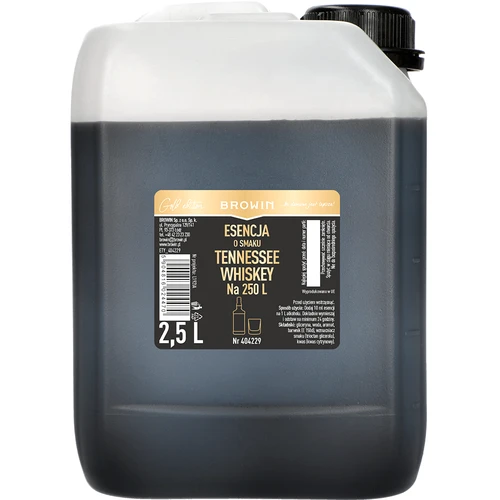 Αρωματική ουσία με γεύση ουίσκι Tennessee 2,5L, για 250L έτοιμου αλκοολούχου ποτού