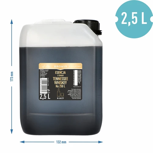 Αρωματική ουσία με γεύση ουίσκι Tennessee 2,5L, για 250L έτοιμου αλκοολούχου ποτού - 3
