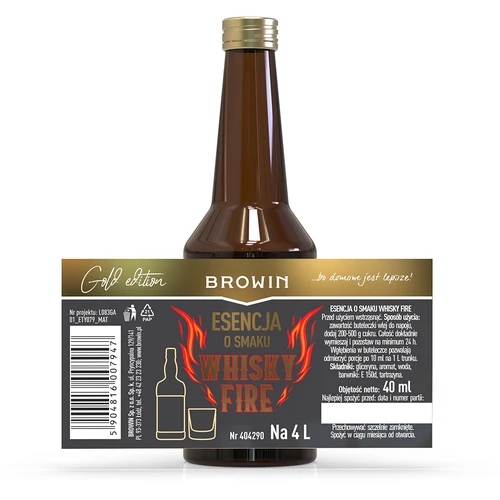 Αρωματική ουσία Whisky Fire για 4 L, 40 ml - 4