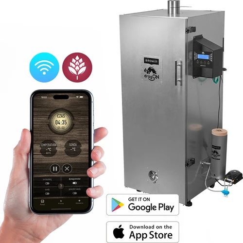 Ατσάλινο καπνιστήριο dragON 220 L, IQ – με ελεγκτή Wi-Fi