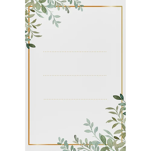 Αυτοκόλλητες ετικέτες 60 x 90 mm για μπουκάλια, βάζα, δώρα, με ανθικό μοτίβο - 20 τεμ.