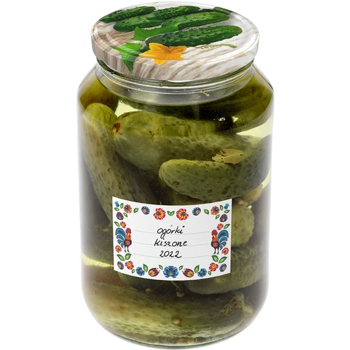 Αυτοκόλλητες ετικέτες σχέδιο Folk 85/55 mm - 20 τεμ. - 5