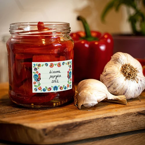 Αυτοκόλλητες ετικέτες σχέδιο Folk 85/55 mm - 20 τεμ. - 6