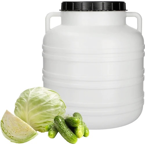 Βαρέλι για τουρσί 30 L - λευκό, με χειρολαβές - 4
