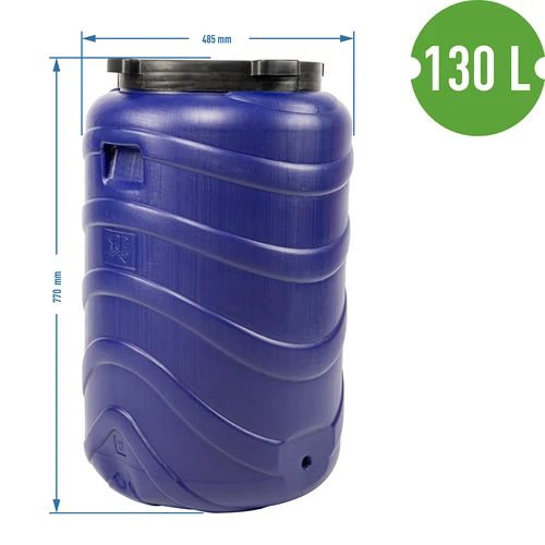 Βαρέλι για τουρσιά 130 L μπλε - 9