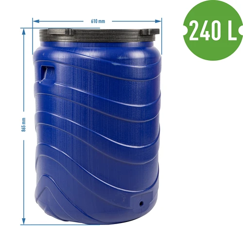 Βαρέλι για τουρσιά 240 L μπλε - 9