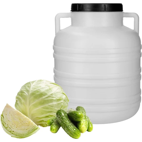 Βαρέλι ζύμωσης 20 L - λευκό, με χειρολαβές - 4
