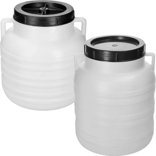 Βαρέλι ζύμωσης 10L - λευκό, με χειρολαβές - 2