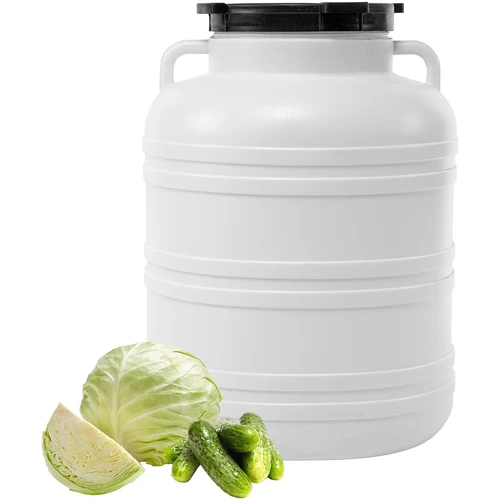 Βαρέλι Ζύμωσης 60 L - λευκό, με χειρολαβές - 4
