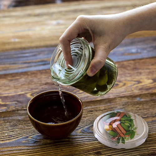 Βάζο 350 ml με βιδωτό καπάκι και βαρίδι - 6 τεμ. - 12