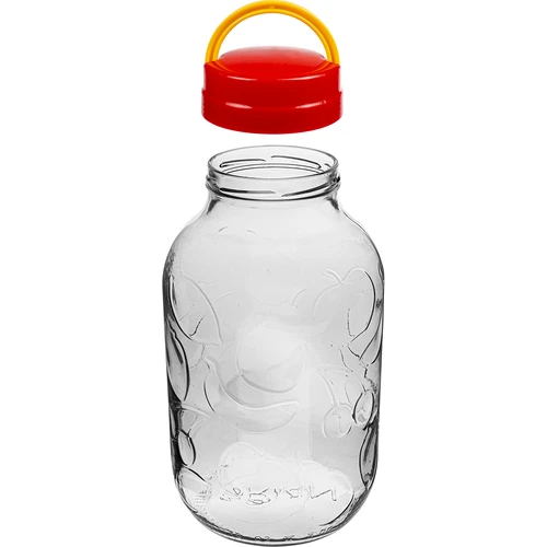 Βάζο για λικέρ 5L και βιδωτό καπάκι με λαβή - 3