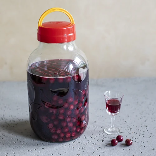 Βάζο για λικέρ 5L και βιδωτό καπάκι με λαβή - 6