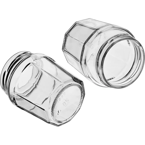 Βάζο Konfitura 230ml με μαύρο καπάκι fi63/4 - 6τεμ. - 7