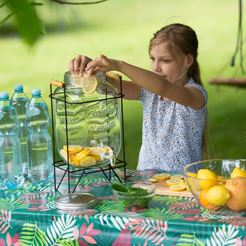 Βάζο Lemoniada 8 L - με βρυσάκι, σε μεταλλική βάση με λαβές - 7