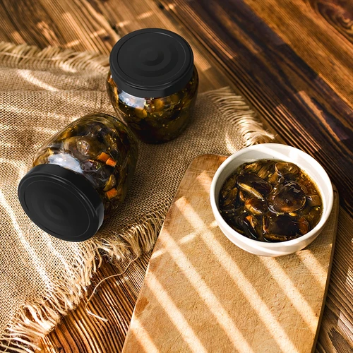 Βάζο TO 106 ml Amfora με μαύρο καπάκι fi 53 - 8 τεμ. - 7