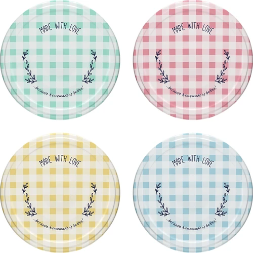 Βάζο TO 120 ml Τέσσερις γωνίες fi 53 με καπάκι - 6 τεμ. - 6