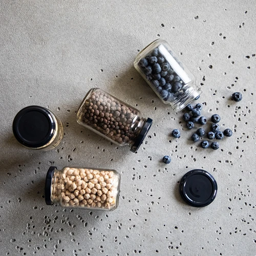 Βάζο TO 190ml με χρωματιστό καπάκι φ 53 - 8 τεμ. - 12