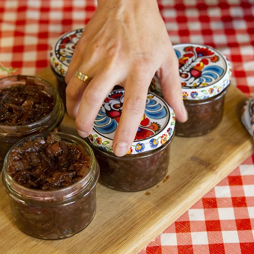 Βάζο TO 235 ml με χρωματιστό βιδωτό καπάκι fi82 - 6 τεμ. - 13