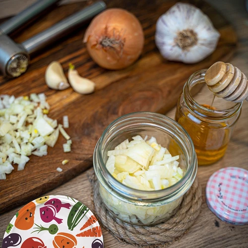 Βάζο TO 235 ml με χρωματιστό βιδωτό καπάκι fi82 - 6 τεμ. - 15