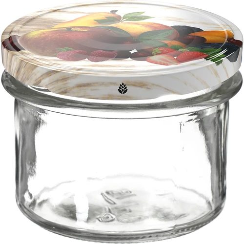 Βάζο TO 235 ml με χρωματιστό βιδωτό καπάκι fi82 - 6 τεμ. - 2