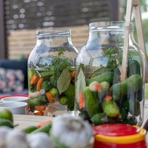 Βάζο TO 3 L και βιδωτό καπάκι fi 100 με λαβή - 10