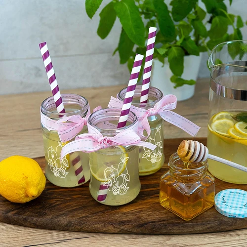 Βάζο TO 300 ml με εκτύπωση - μίξη φρούτων, με καπάκι fi66/4 - 3 τεμ. - 7