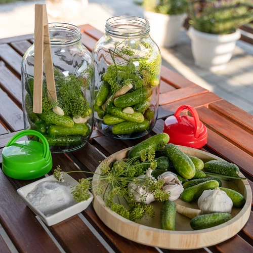 Βάζο TO 4 L και καπάκι φ 100 με λαβή - 9