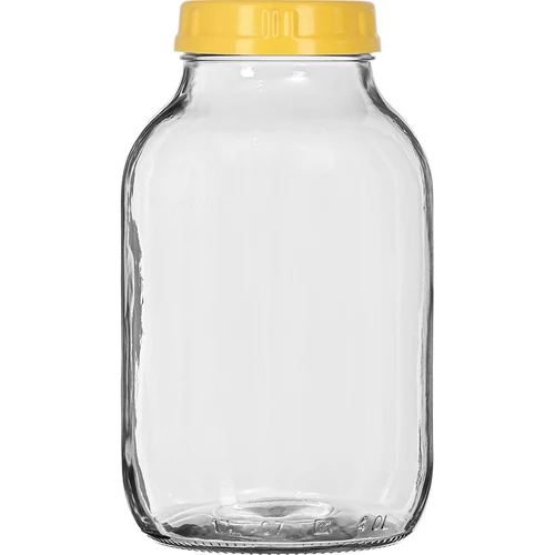 Βάζο TO 4 L, λαβίδες και βιδωτό πλαστικό καπάκι fi 100, με χερούλι - 3