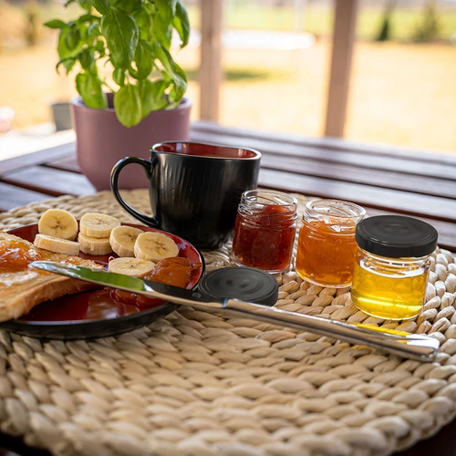 Βάζο TO 40 ml με μαύρο καπάκι fi 43 - 10 τεμ. - 6