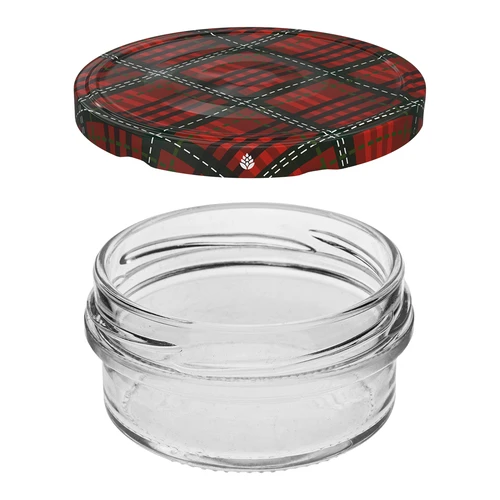 Βάζο TO 65 ml με χρωματιστό βιδωτό καπάκι fi66 - 6 τεμ. - 2