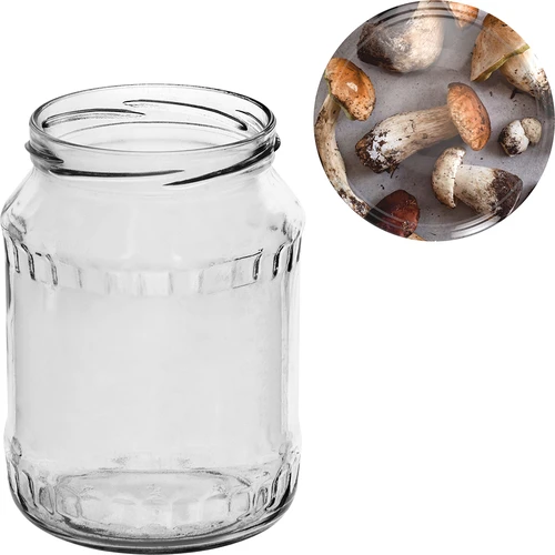 Βάζο TO 720 ml με χρωματιστό καπάκι fi 82/6 - 6 τεμ. - 10