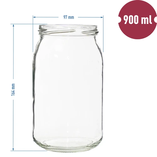Βάζο TO 900 ml fi82/6 - 8 τεμ. - 6