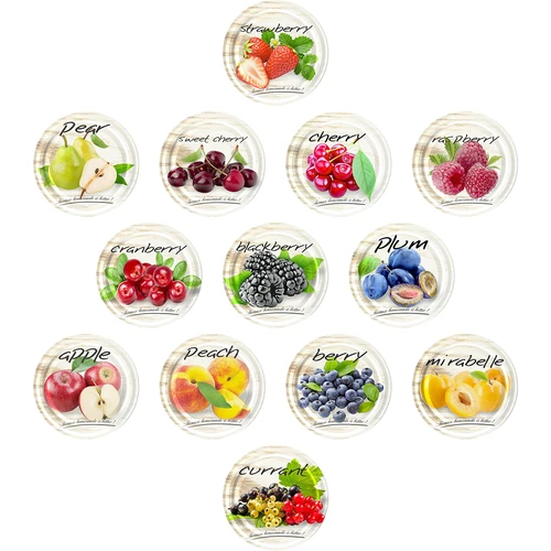 Βάζο TO, grubasek 580ml με χρωματιστό καπάκι fi82/6, 6 τεμ. - 6