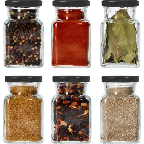 Βάζο twist off 150 ml Cztery kąty fi 53 με μαύρο καπάκι, 6 τεμ. - 7