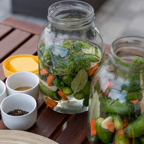 Βάζο twist-off 3 L με βιδωτό καπάκι από πλαστικό fi 100, με λαβή - 6