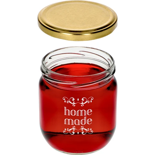 Βάζο Twist-off 425ml με εκτύπωση «Home Made» και καπάκι, 3 τεμ. - 5