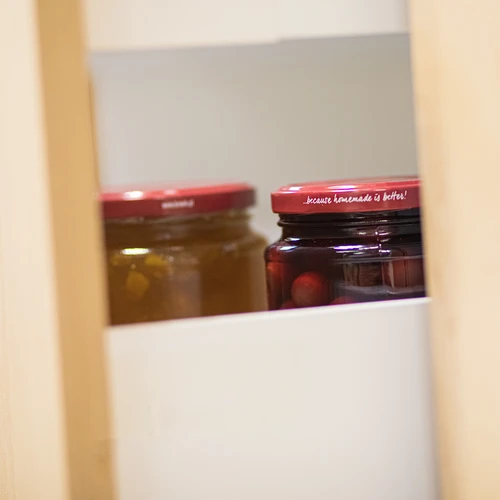 Βάζο twist-off, grubasek 580ml με μπορντό καπάκι fi82/6, 6 τεμ. - 7