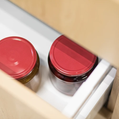 Βάζο twist-off, grubasek 580ml με μπορντό καπάκι fi82/6, 6 τεμ. - 8