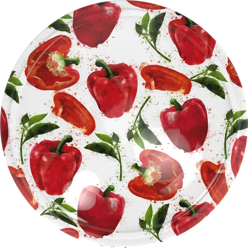 Βιδωτό καπάκι Φ 82/6 με σχέδιο πιπεριάς - 10 τεμ.