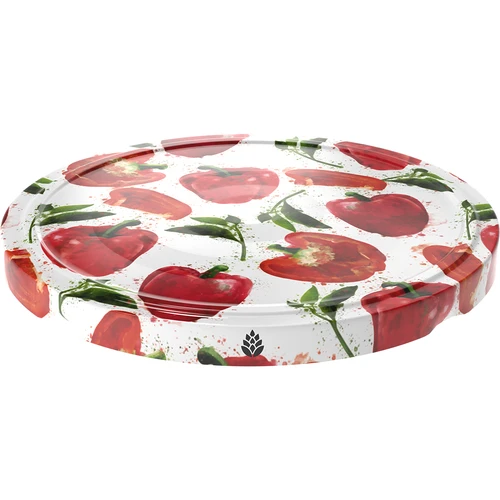 Βιδωτό καπάκι fi 66/4 με σχέδιο πιπεριάς - 10 τεμ. - 2